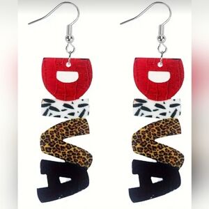Statement Pair of Women's Earring With Leopard Print All-Season Gif